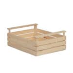 Art. 088 - Cassetta in listelli di pino con manici piccola - immagine 3