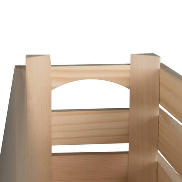 Art. 088 - Cassetta in listelli di pino con manici piccola - immagine 4