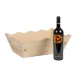 Art. 103 - Vassoio in legno di pino alto con manici e bordi lavorati piccolo - immagine 2