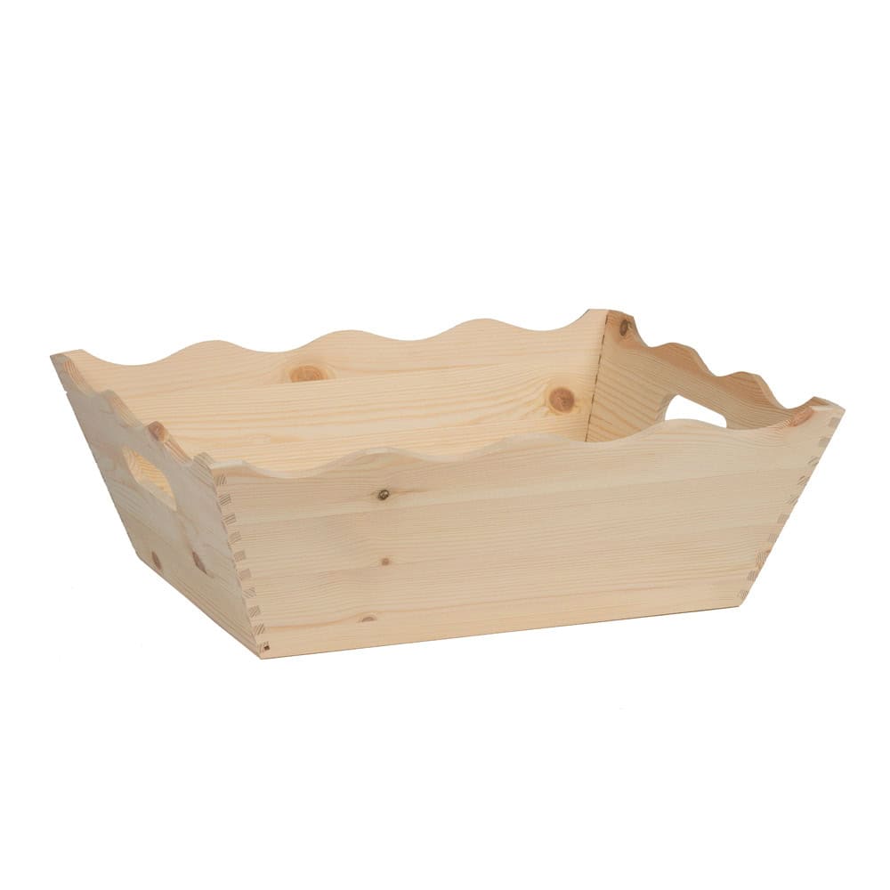 Vassoio In Legno Di Paulownia Con Manici - Nero - 50x30 Cm - Per Servire E Organizzare - Creative Co-Op