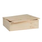 Art. 153 - Cassetta interamente in pino con coperchio da inchiodare 3 bottiglie - immagine 2