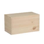 Art. 154 - Cassetta interamente in pino con coperchio da inchiodare 2+2 bottiglie