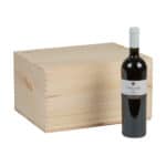 Art. 156 - Cassetta interamente in pino con coperchio da inchiodare 3+3 bottiglie - immagine 3