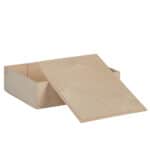 Art. 163 - Cassetta economica in legno multistrato di betulla coperchio ad appoggio 3 bottiglie - immagine 2