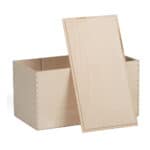 Art. 164 – Cassetta economica in legno multistrato di betulla coperchio ad appoggio 2+2 bottiglie - immagine 2