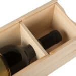 Art. 171 - Cassetta in legno di pino con coperchio scorrevole in compensato 1 bottiglia - immagine 5