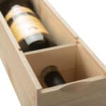 Art. 171 - Cassetta in legno di pino con coperchio scorrevole in compensato 1 bottiglia - immagine 4