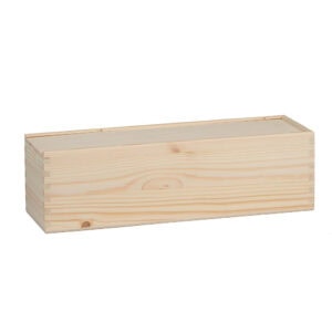Alipis Scatola Portagioie In Legno Di Pino Con Coperchio Scorrevole – 20x10x6,5 Cm, Colore Cachi, Per Piccoli Oggetti
