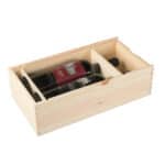 Art. 172 - Cassetta in legno di pino con coperchio scorrevole in compensato 2 bottiglie - immagine 7