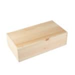 Art. 172 - Cassetta in legno di pino con coperchio scorrevole in compensato 2 bottiglie - immagine 5