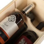 Art. 174 - Cassetta in legno di pino con coperchio scorrevole in compensato 2+2 bottiglie - immagine 4