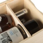 Art. 174 - Cassetta in legno di pino con coperchio scorrevole in compensato 2+2 bottiglie - immagine 6