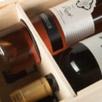 Art. 174 - Cassetta in legno di pino con coperchio scorrevole in compensato 2+2 bottiglie - immagine 5