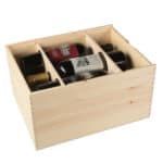 Art. 176 - Cassetta in legno di pino con coperchio scorrevole in compensato 3+3 bottiglie - immagine 5