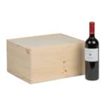 Art. 176 - Cassetta in legno di pino con coperchio scorrevole in compensato 3+3 bottiglie - immagine 3