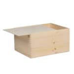 Art. 176 - Cassetta in legno di pino con coperchio scorrevole in compensato 3+3 bottiglie - immagine 2