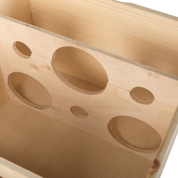 Art. 176 - Cassetta in legno di pino con coperchio scorrevole in compensato 3+3 bottiglie - immagine 8