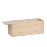 Art. 179 - Cassetta in legno di pino con coperchio scorrevole magnum lt 3 basso - immagine 2