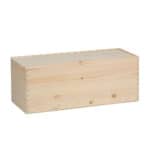 Cassetta in legno per vino con coperchio scorrevole magnum lt 3 basso