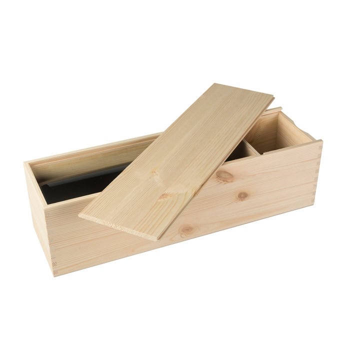 Cassetta Legno Stefanelli Per 2 Bottiglie - 34x17x9 Cm | In Pino Naturale Per Vini