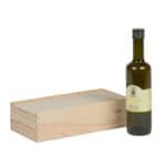 Art. 181 - Cassetta in legno di pino con coperchio scorrevole olio da 500 ml 2 bottiglie - immagine 2