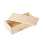 Art. 181 - Cassetta in legno di pino con coperchio scorrevole olio da 500 ml 2 bottiglie - immagine 5