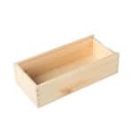 Art. 181 - Cassetta in legno di pino con coperchio scorrevole olio da 500 ml 2 bottiglie - immagine 4