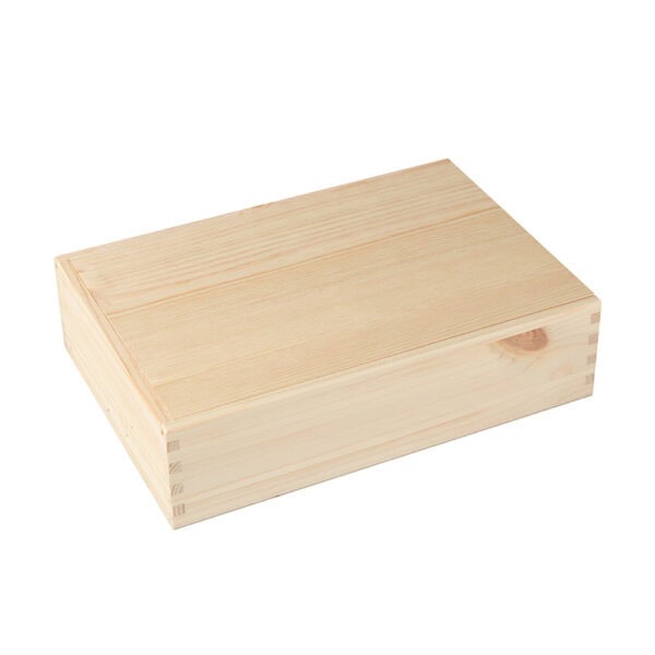 Art. 182 - Cassetta in legno di pino con coperchio scorrevole olio da 500 ml 3 bottiglie - immagine 7