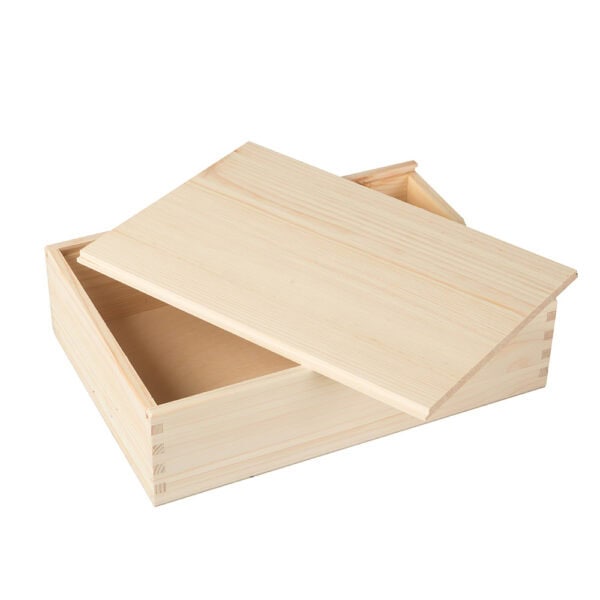 Art. 182 - Cassetta in legno di pino con coperchio scorrevole olio da 500 ml 3 bottiglie - immagine 4