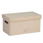 Art. 194 - Cassa in legno multistrato di betulla con manici piccola 2+2 bottiglie