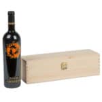 Art. 311 - Cassetta in legno classica di pino massello da 1 bottiglia - immagine 2