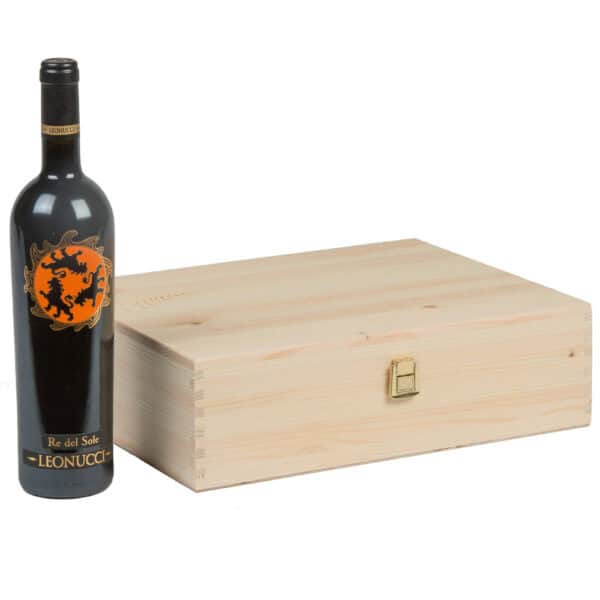 Art. 313 - Cassetta in legno classica di pino massello da 3 bottiglie - immagine 3