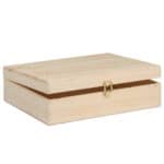 Art. 313 - Cassetta in legno classica di pino massello da 3 bottiglie - immagine 2