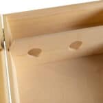 Art. 313 - Cassetta in legno classica di pino massello da 3 bottiglie - immagine 9