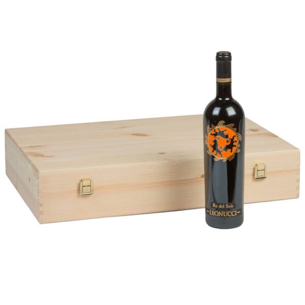 Art. 316 - Cassetta classica in legno di pino massello da 6 bottiglie - immagine 3