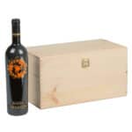 Art. 317 - Cassetta classica in legno di pino massello da 2+2 bottiglie - immagine 2