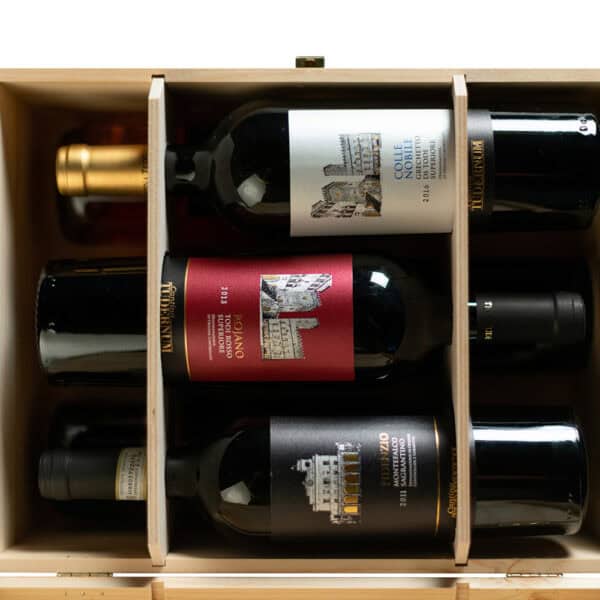 Art. 318 - Cassetta classica in legno di pino massello da 3+3 bottiglie - immagine 9