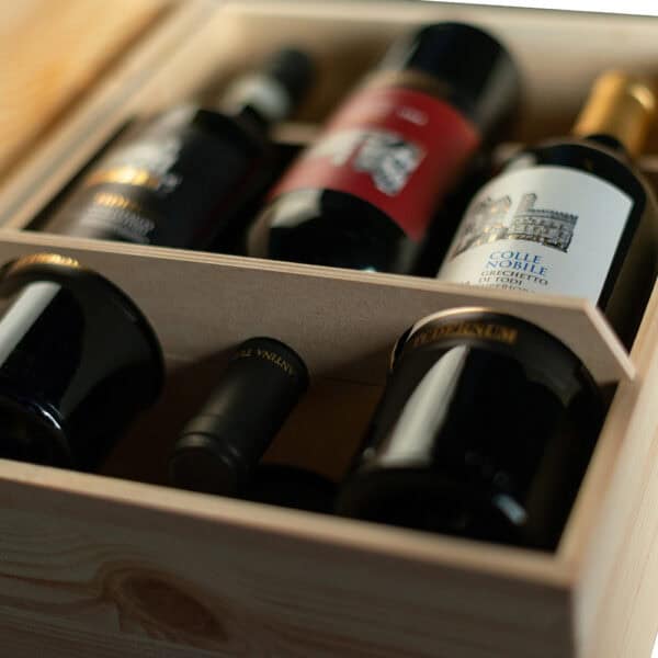 Art. 318 - Cassetta classica in legno di pino massello da 3+3 bottiglie - immagine 6