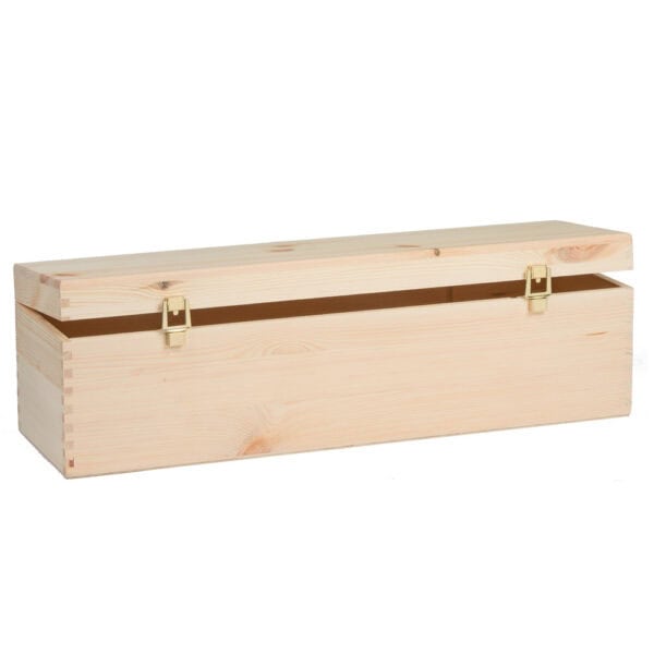 Art. 379 - Cassetta classica in legno di pino massello magnum lt 5 - 54x14.8x14.8cm - immagine 3