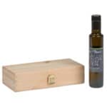 Art. 392 - Cassetta classica in legno di pino massello Olio 250 ml 2 bottiglie 24.4x10.6x5.2cm - immagine 2