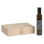 Art. 393 - Cassetta classica in legno di pino massello Olio 250 ml 3 bottiglie 24.4x16.2x5.2cm - immagine 2