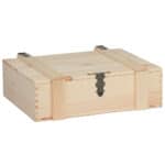 Cassetta per vino in pino massello da 3 bottiglie