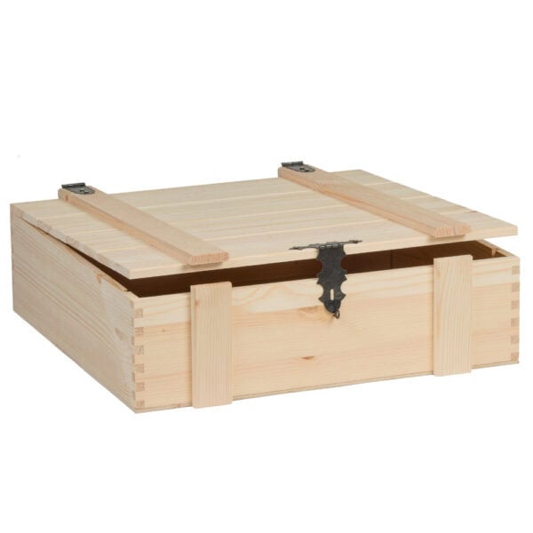 Art. 404 - Cassetta Stefanelli Style in pino massello da 4 bottiglie - immagine 3