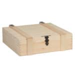 Cassetta per vino in pino massello da 4 bottiglie