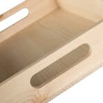 Art. 097 - Vassoio Lusso in legno massello di pino con manici piccolo - immagine 4