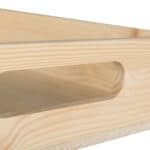 Art. 097 - Vassoio Lusso in legno massello di pino con manici piccolo - immagine 3