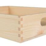 Art. 097 - Vassoio Lusso in legno massello di pino con manici piccolo - immagine 2