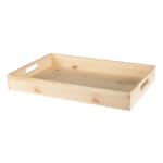 Art. 098 - Vassoio Lusso in legno massello di pino con manici grande