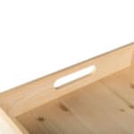 Art. 098 - Vassoio Lusso in legno massello di pino con manici grande - immagine 3