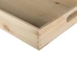 Art. 098 - Vassoio Lusso in legno massello di pino con manici grande - immagine 2